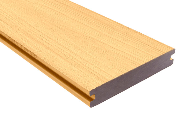 planche de terrasse en couleur cèdre - bois composite