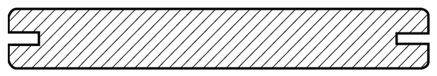 Profil de la planche fixation invisible en Tiara