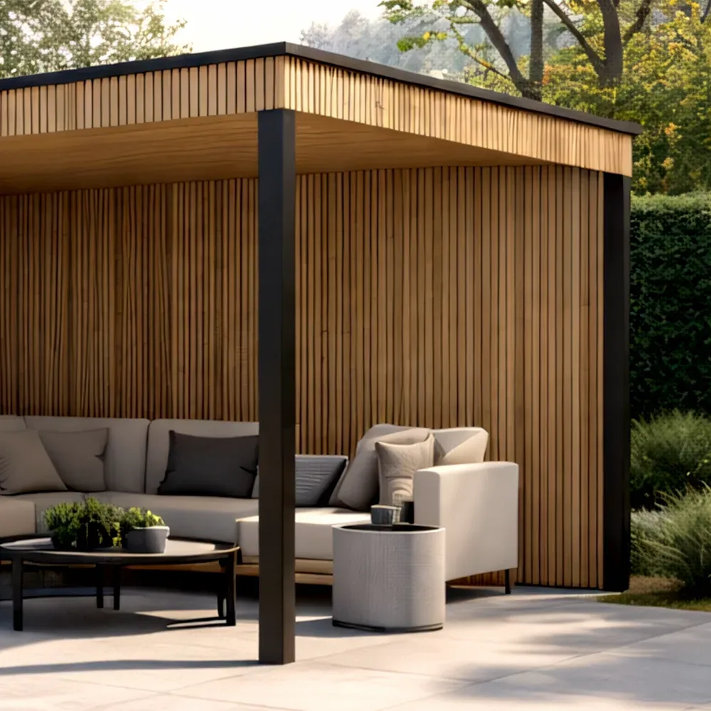 Palen van het tuinhuis in aluminium