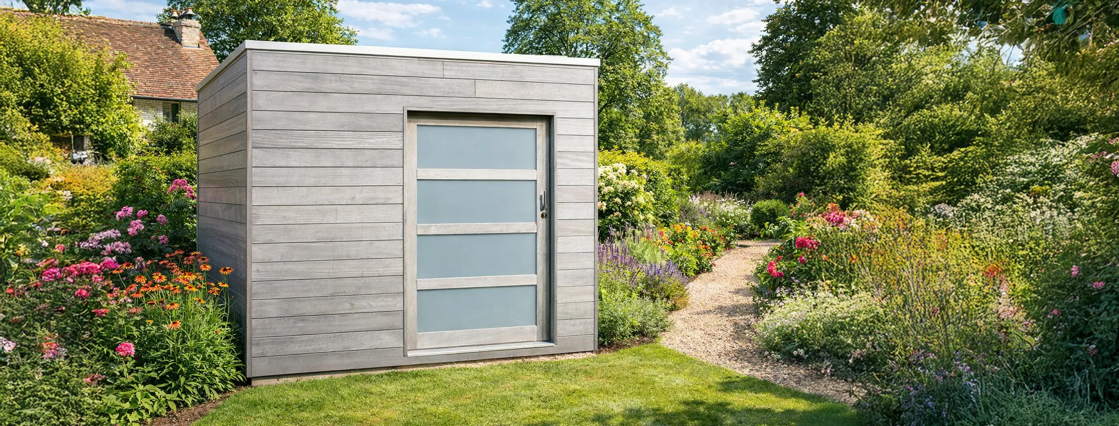 tuinberging in exotisch hout iroko